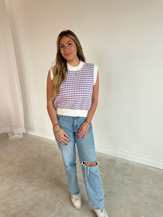 Sweet Lavender Sweater Vest