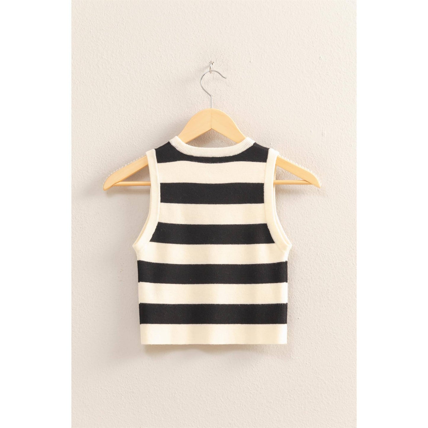 l Striped Crop Tank Top