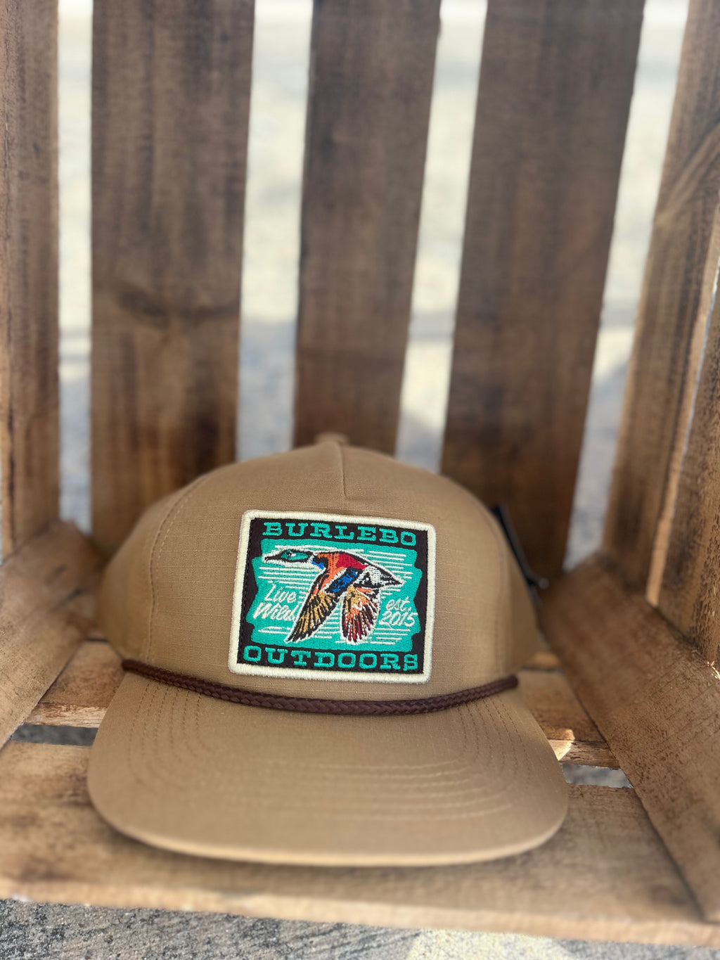 Green head duck patch hat