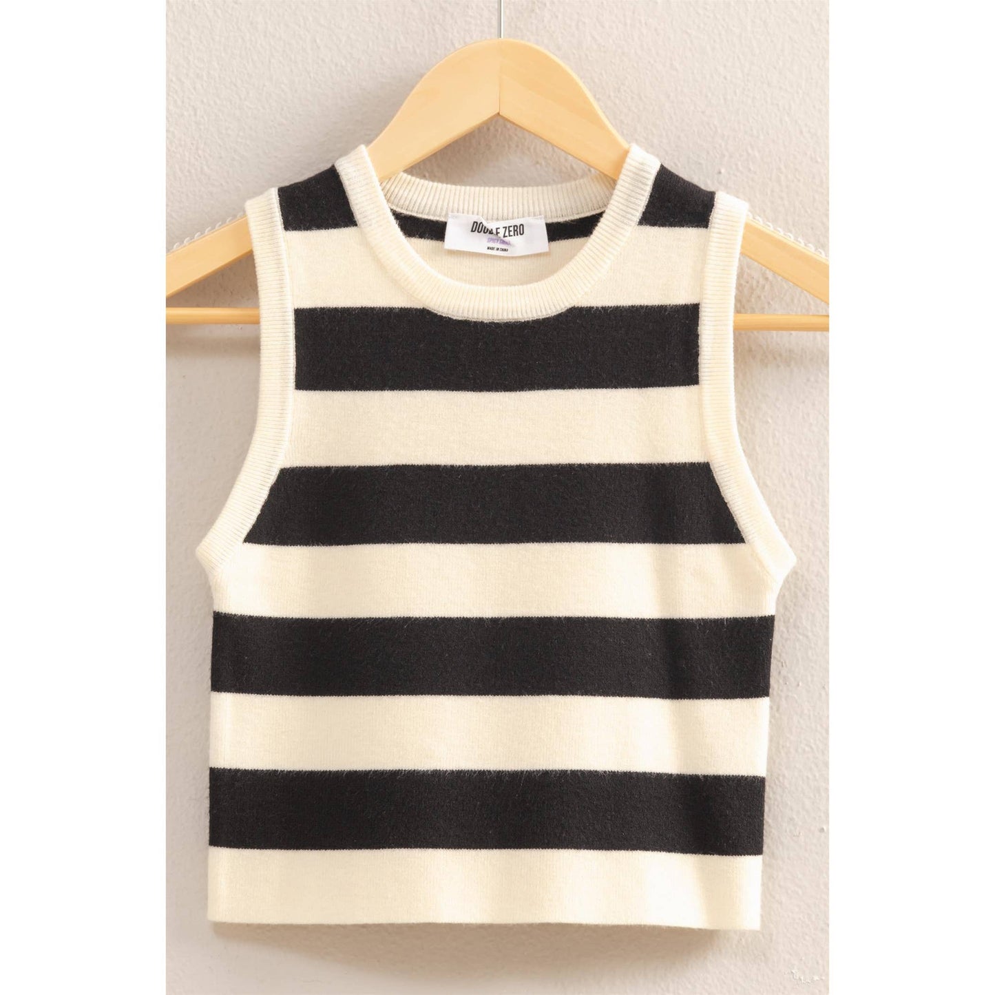 l Striped Crop Tank Top