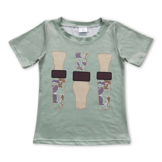 camo duck call kids boy shirt